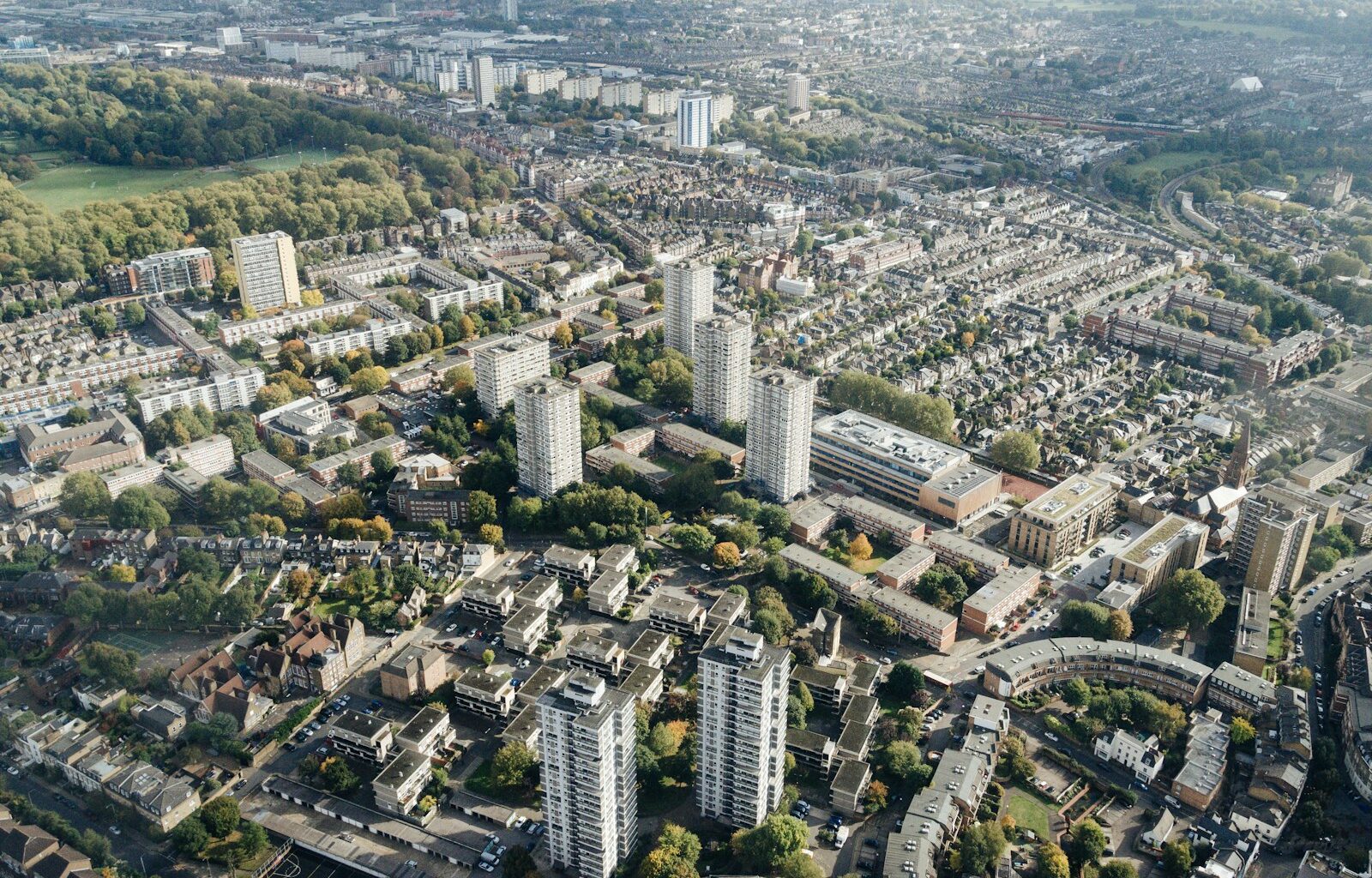 aerial view of city buildings during daytime